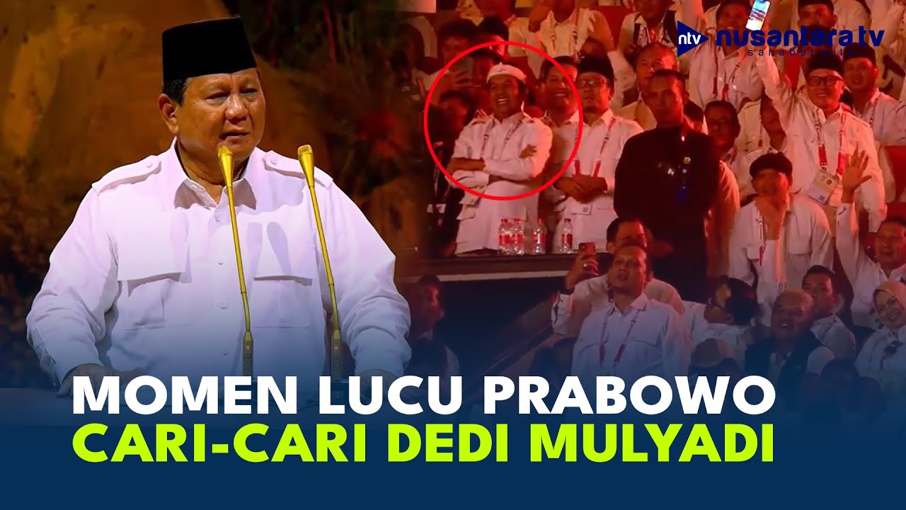 Momen Lucu Prabowo Cari-Cari Gubernur Jabar Terpilih Dedi Mulyadi | NTV