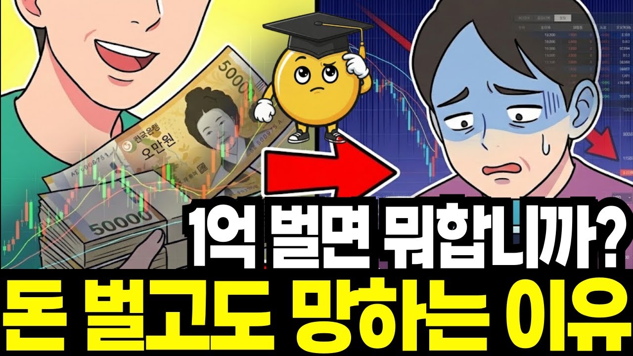 1억 벌면 뭐합니까? 돈 벌고도 망하는 이유 낱낱이 파헤쳐 봅시다