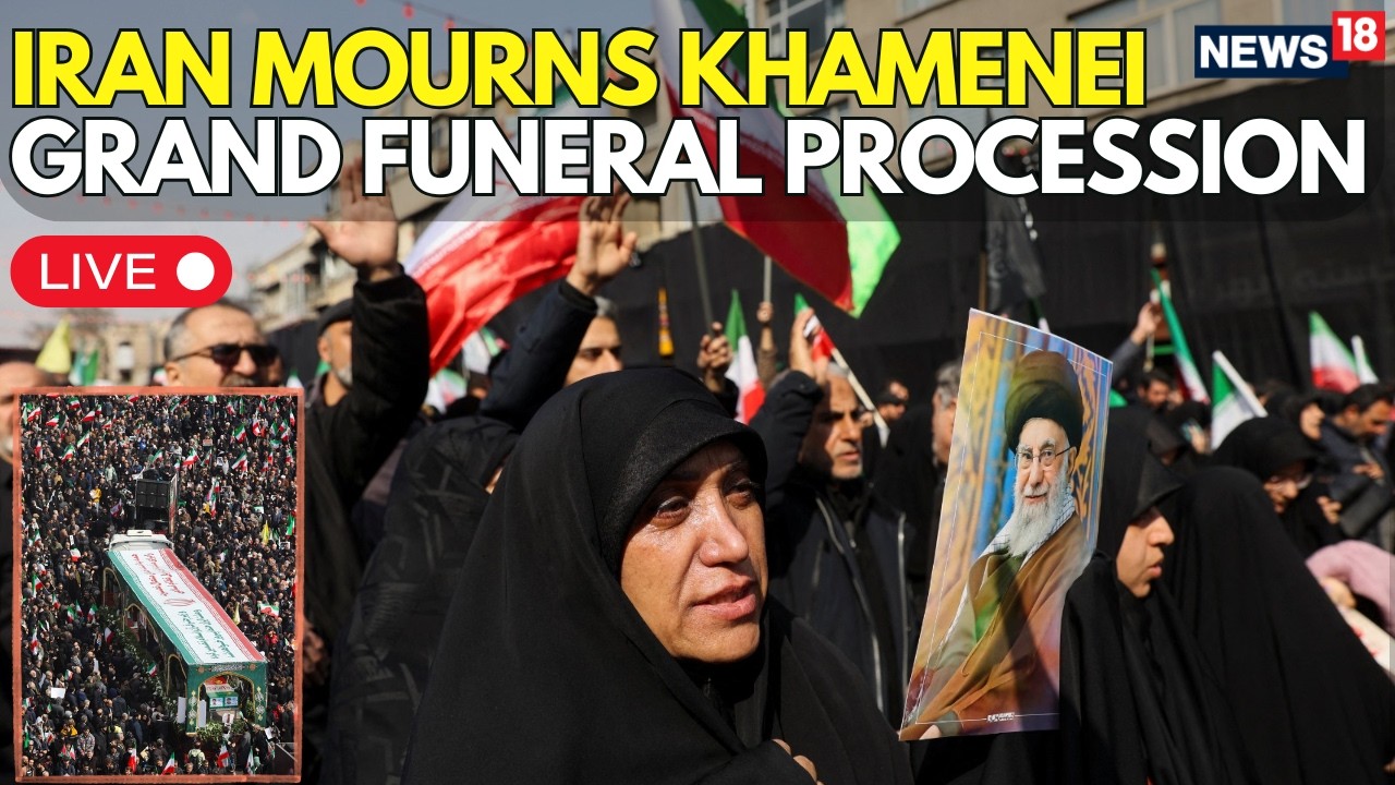 IRAN MOURNS KHAMENEI | Massive Funeral Procession Begins in Tehran | LIVE Procession | N18G