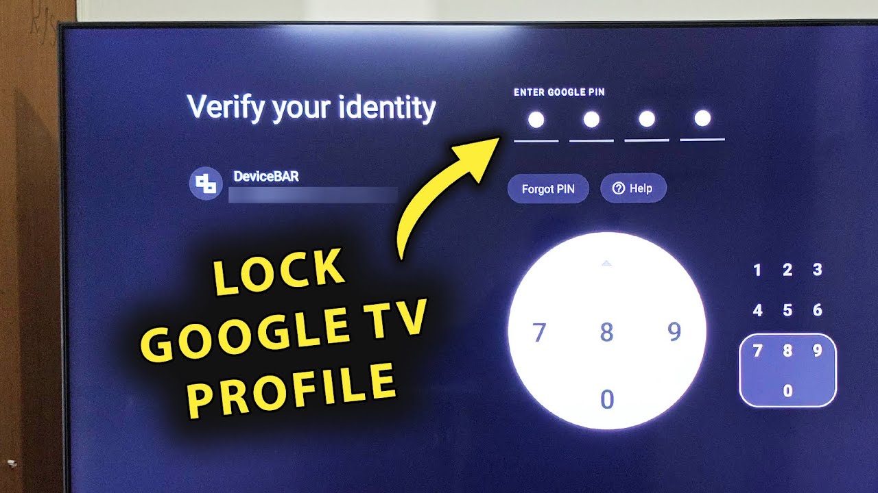 Как заблокировать профили Google TV с помощью PIN-кода | Предотвращение несанкционированного доступа