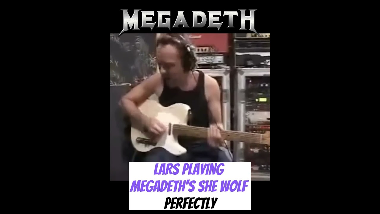 Lars Ulrich playing Megadeth's She Wolf PERFECTLY