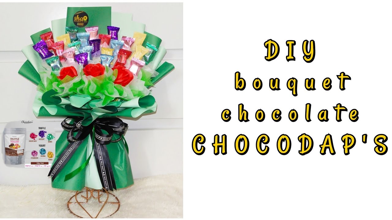 Tutorial bouquet choclate Chocodap's ll DIY Bouquet Chocodap's ll SIMPLE BOUQUET BY KAK SHA