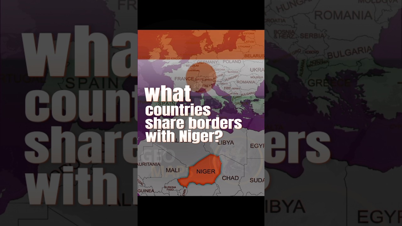 What countries share borders with Niger? #explore #history #maps #facts #uk #usa #map #shorts #news