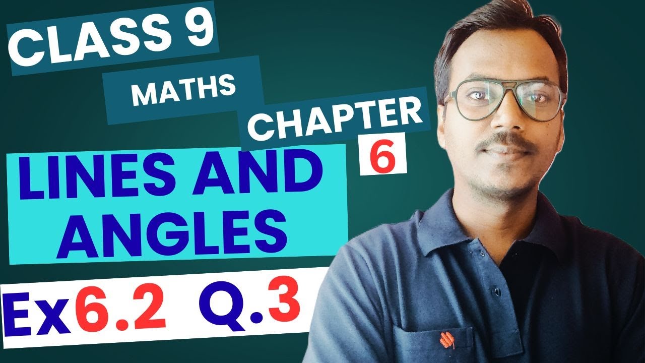 Class 9 Maths Ch 6 Ex 6.2 Q3 Solved | Lines and Angles | NCERT CBSE | 100 Classes by RK