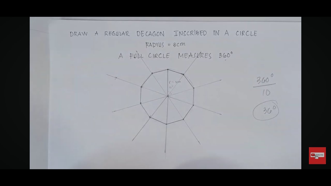 How to Draw a Regular Decagon Inscribed in a Circle | Matatag Curriculum | Grade 7 |