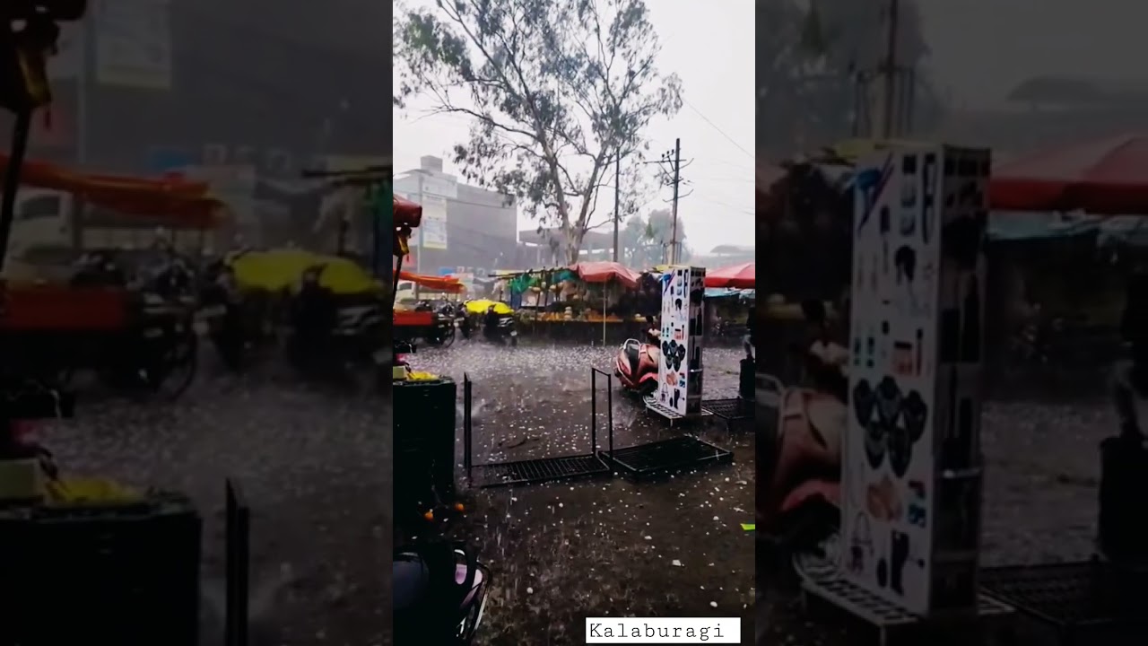Hailstorm in kalaburagi 😱😍| #kalaburagi #gulbarga #bengaluru #creator #rain #shorts #ytshorts #viral