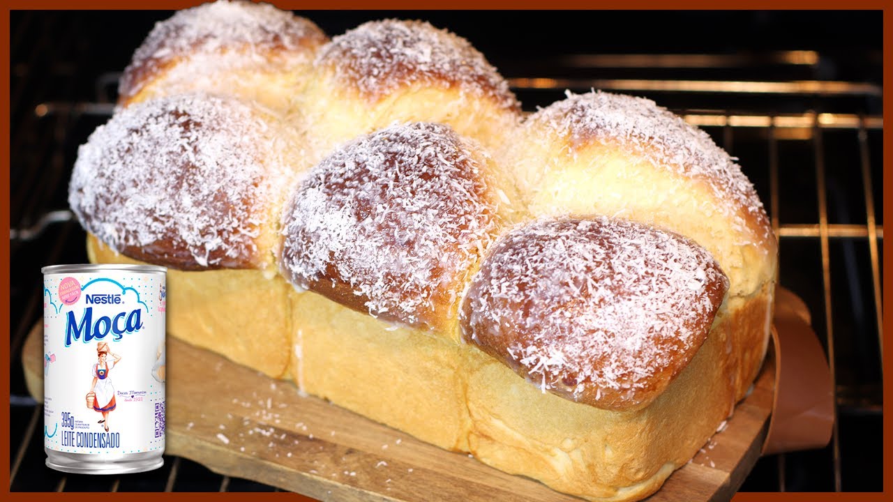 PÃO CASEIRO DE LEITE CONDENSADO I FOFINHO E DELICIOSO I Receitas de Pai