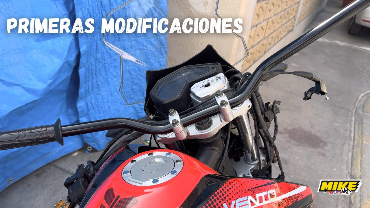 Primeras MODIFICACIONES a la CROSSMAX 250 | Manillar y Espejos ¿Qué tal se ve? MIKE MP