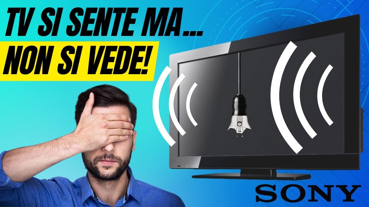 TV SONY si sente ma... NO VIDEO! Retroilluminazione funziona | SONY KDL32BX400 | Luigi Di Donato