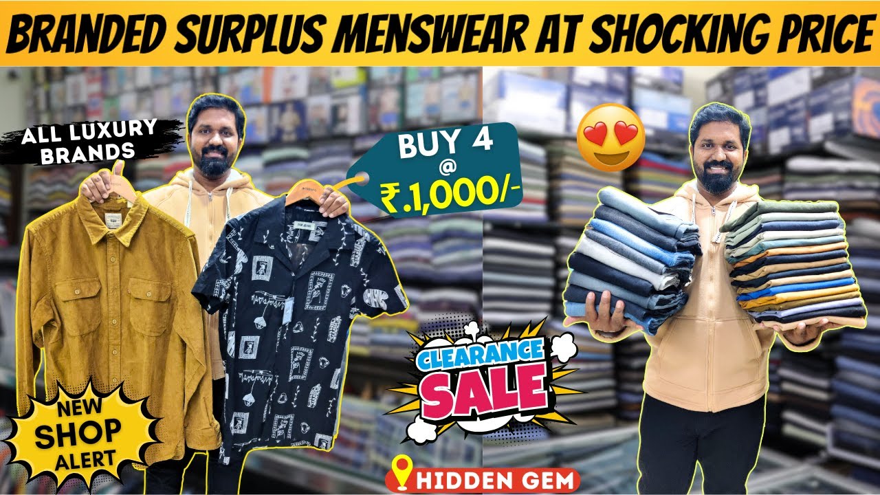 Branded Surplus Menswear at Low Price🤯 | Starts ₹200 Export Surplus🔥 | Premium Menswear | MK Reacts