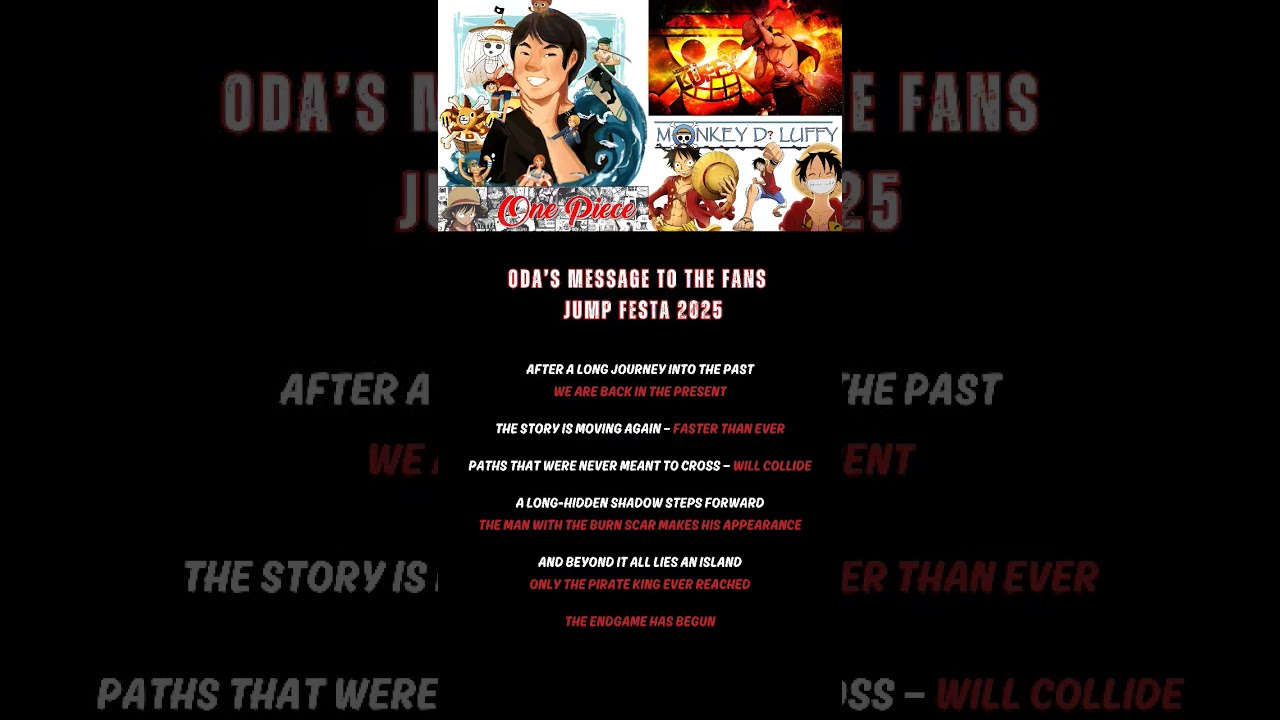 Oda's Jump Festa Speech Left Everyone SHOOK 