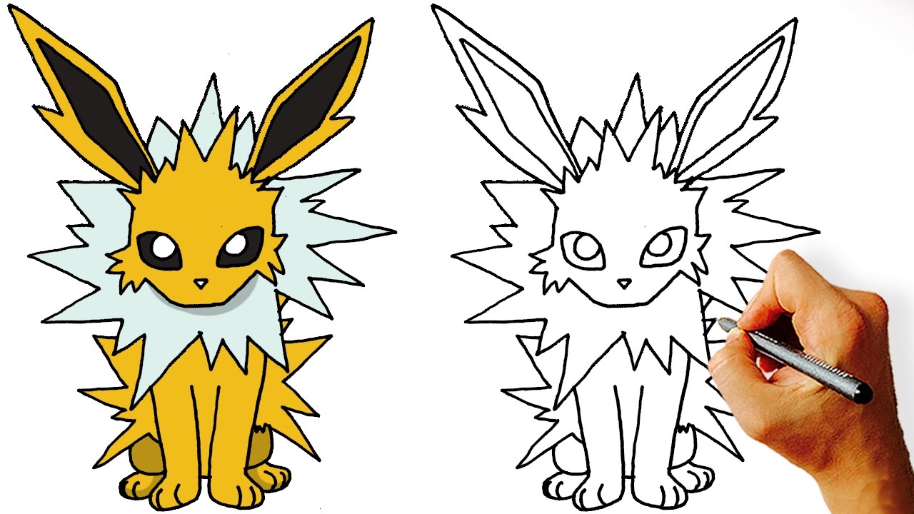 How to Draw Jolteon (Pokemon) Step by Step