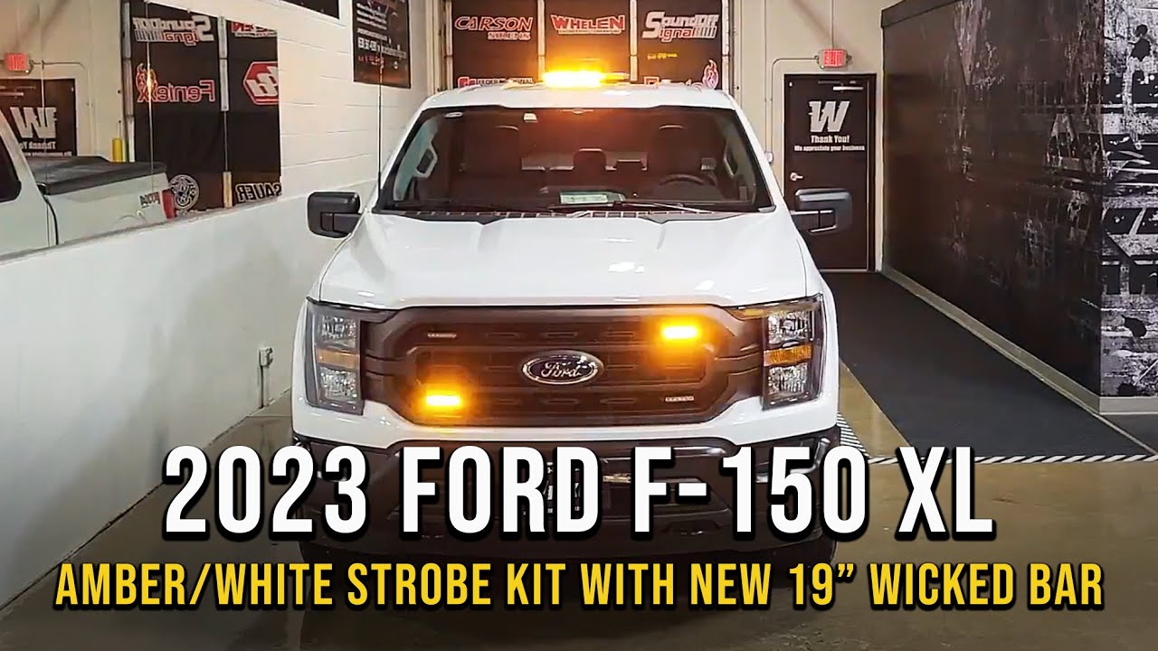2023 F-150 XL Amber/White Strobe Kit With New 19