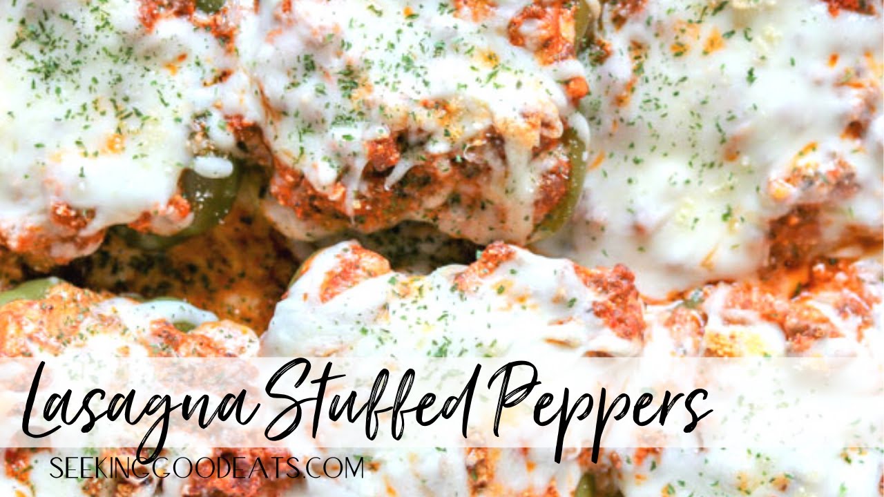 Lasagna Stuffed Peppers (Keto Stuffed Peppers)