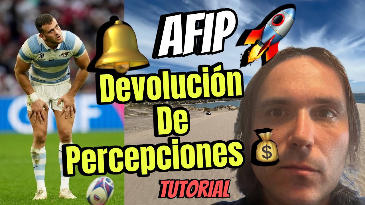 C&oacute;mo pedir LA DEVOLUCI&Oacute;N DE PERCEPCIONES AFIP 2024 🛎️ TUTORIAL 🚩