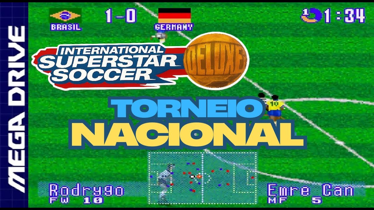 Torneio International Superstar Soccer Deluxe Mega Drive