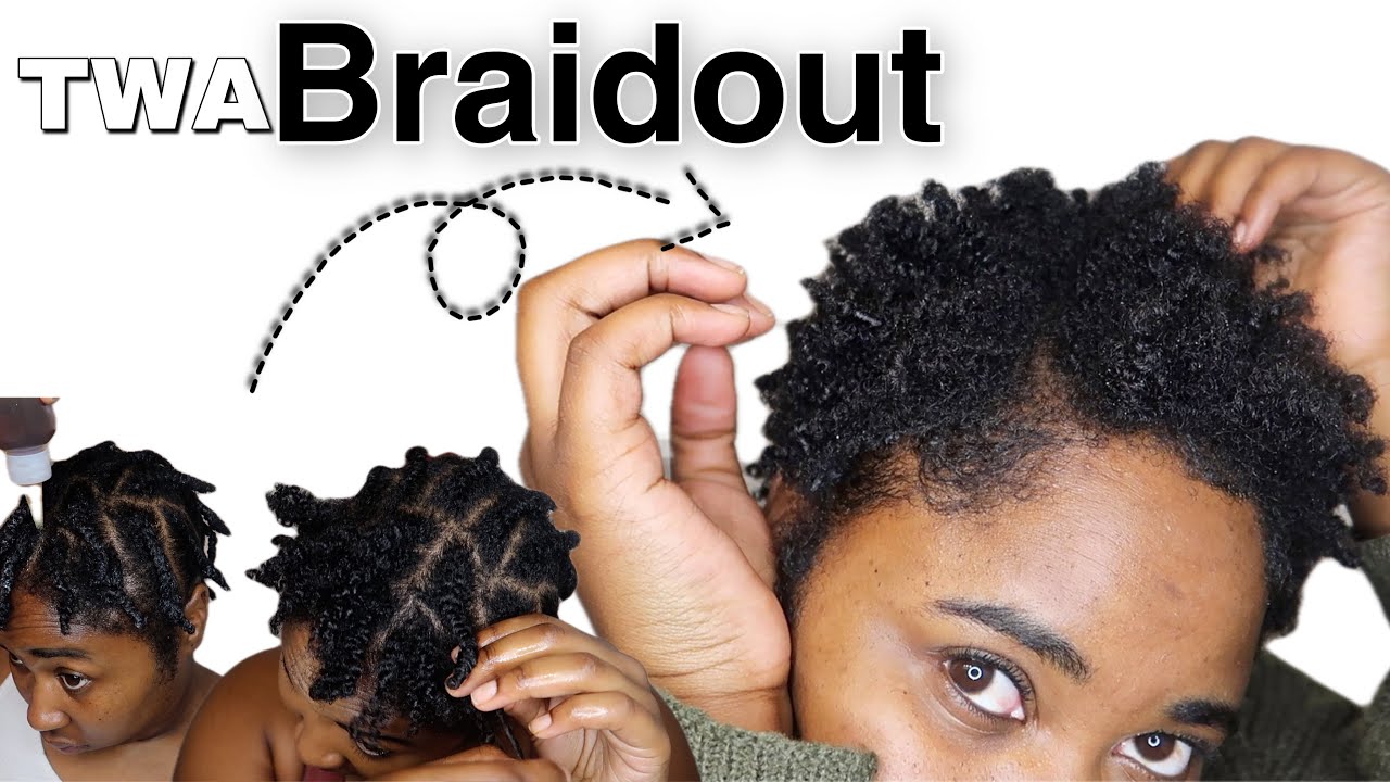 EASY BRAID OUT on big chop 2022| TWA 4C edition
