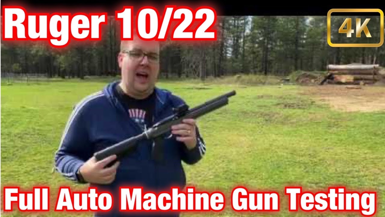 Тестирование пулемета Ruger 10/22