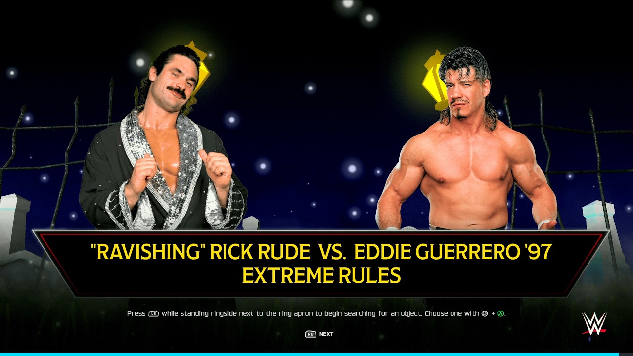 WWE 2K25 — Rick Rude vs Eddie Guerrero — New Attires Extreme Rules Battle