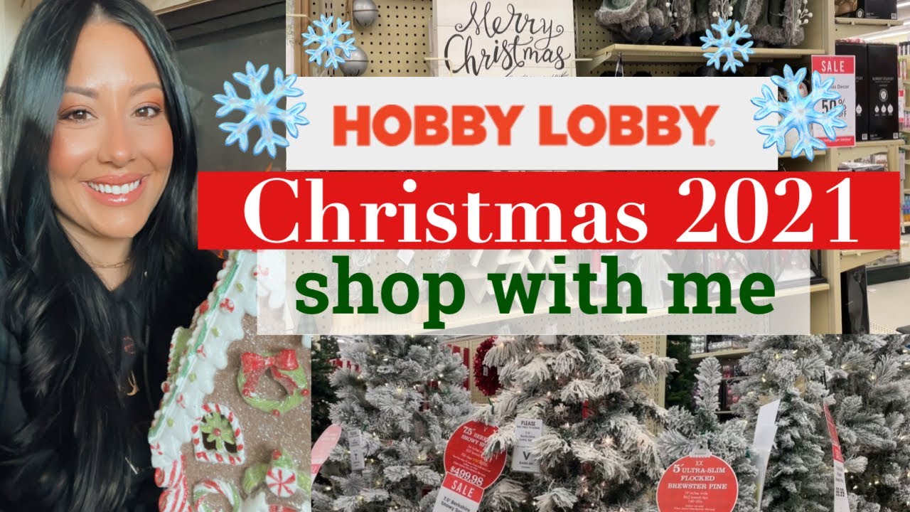 ✨ New! 2021 Christmas Shop With Me | 2021 Hobby Lobby Christmas | Shop With Me and Haul 🎄🛒