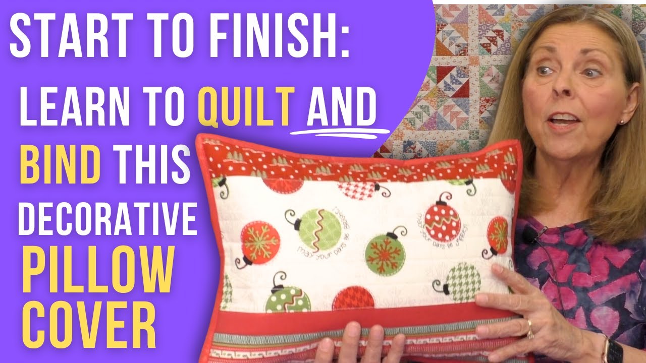 Decorative Pillow Cover with Binding: FULL Pattern and Tutorial!