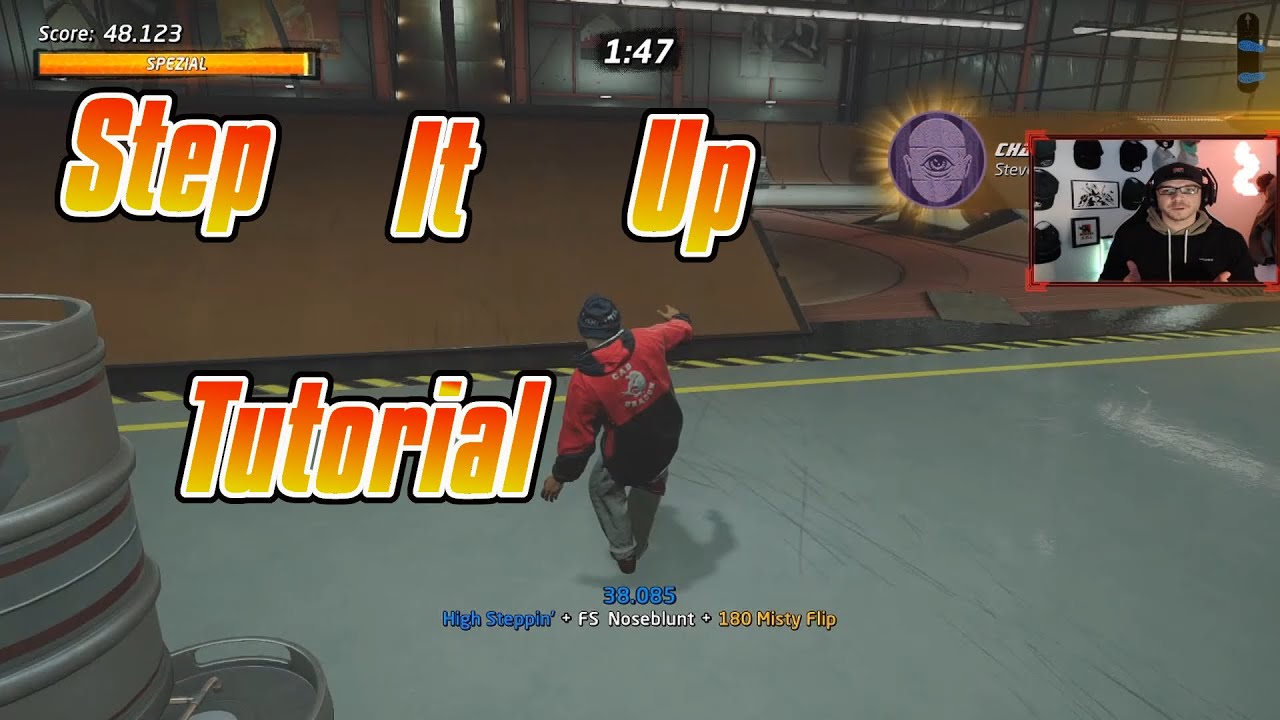 SKATER CHALLENGE STEVE CABALLERO // Step It Up Challenge // Tony Hawk's Pro Skater 1+2