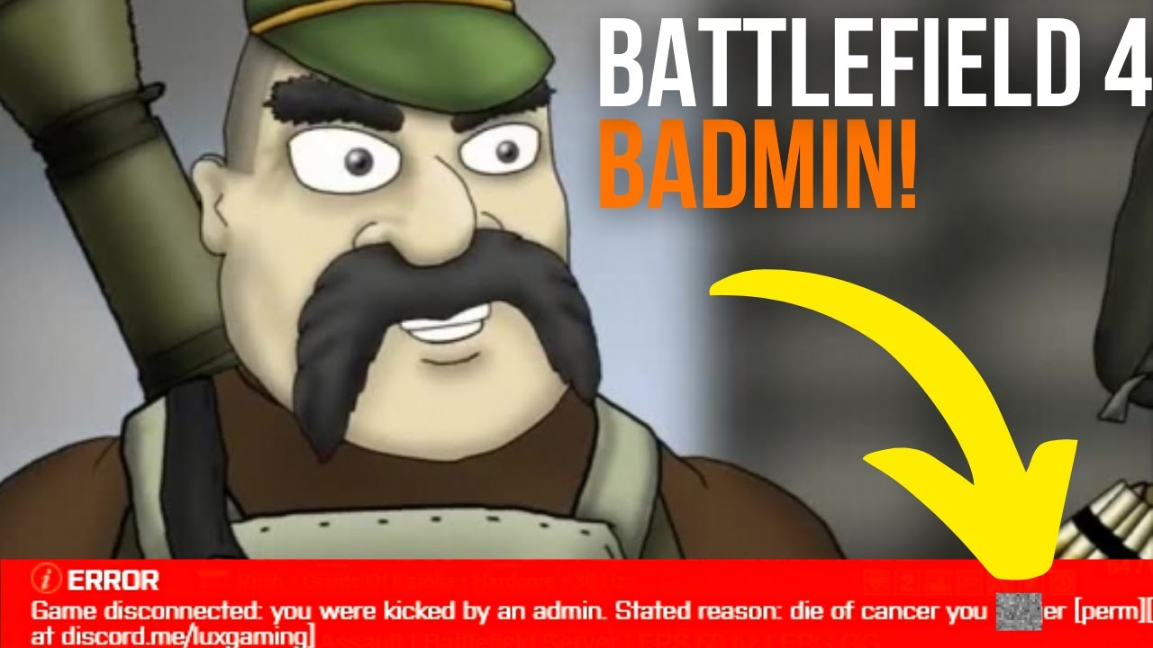 SALTY BADMIN on Battlefield 4 rush!