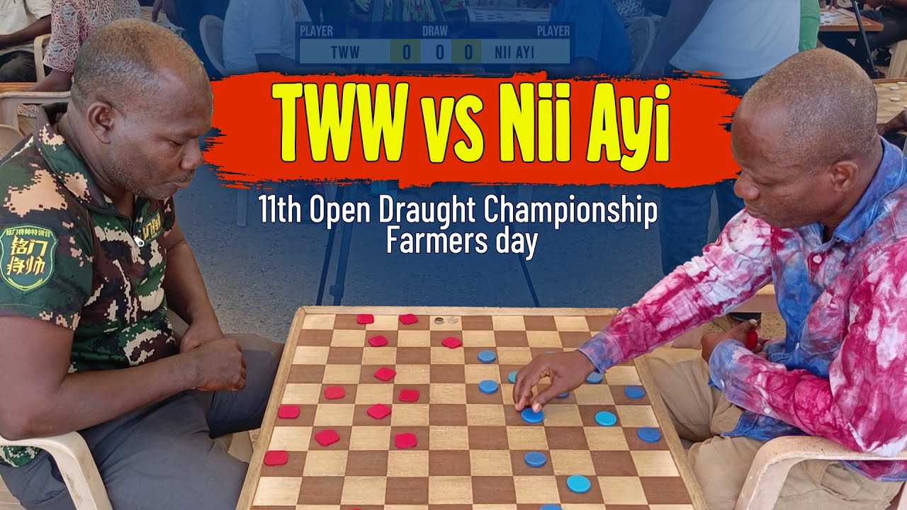 Nii Ayi  vs The Whole World - 1st Round - Tema 11th Open Draught Championship - Farmers day