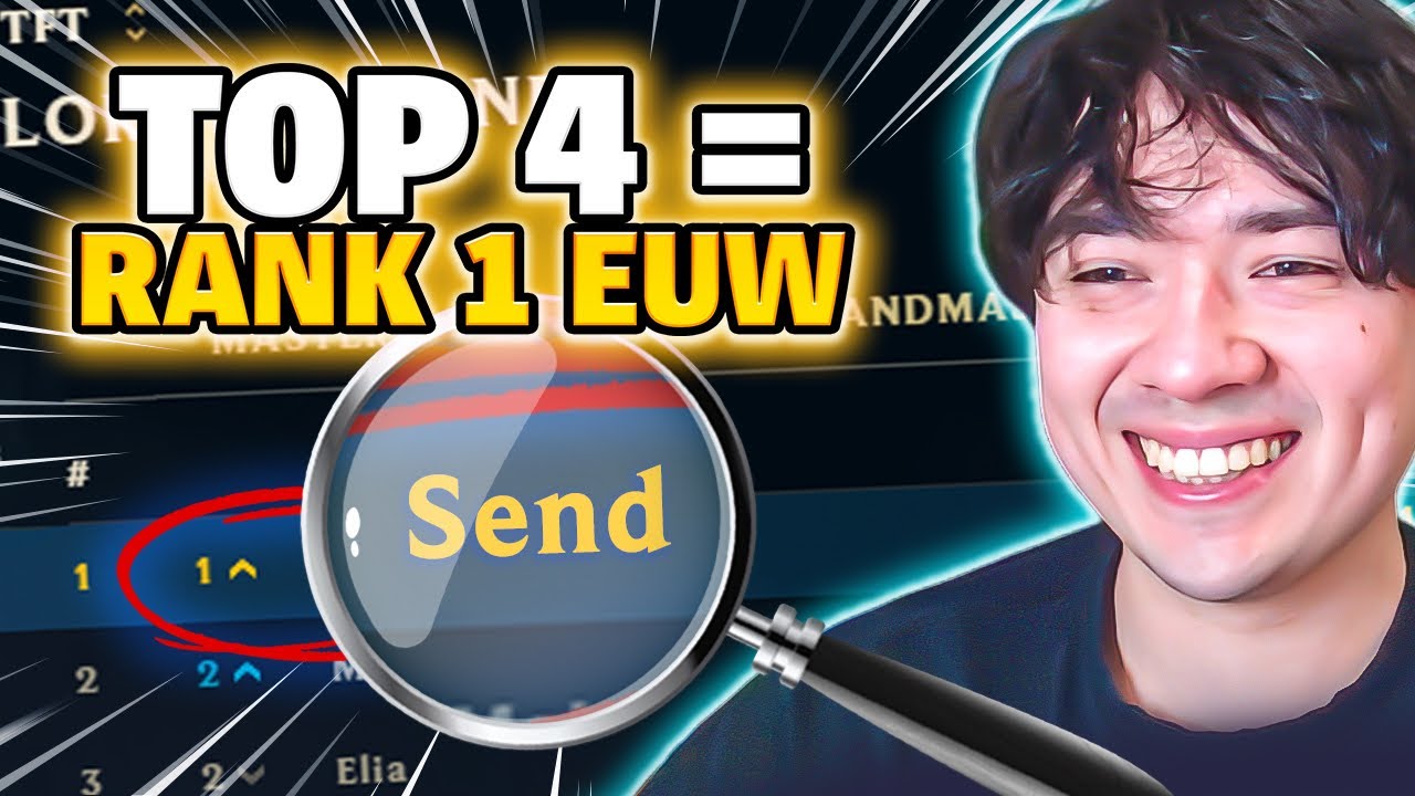 If I Top 4 This Game I Will Become RANK 1 EUW For MY FIRST TIME !