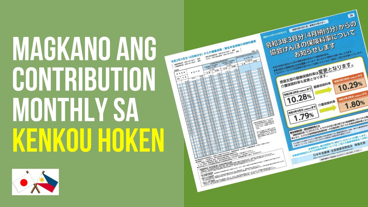 Magkano ang contribution sa Kenkou Hoken (Health Insurance) monthly?