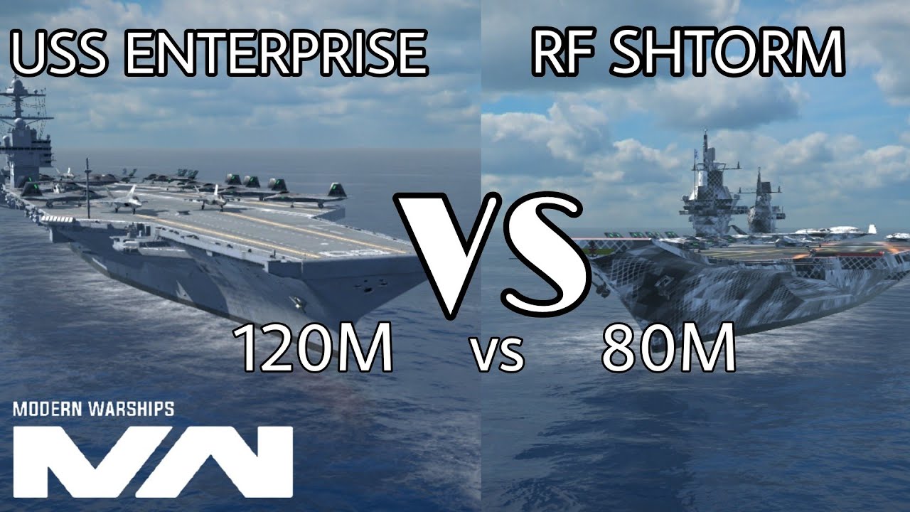 RF SHTORM VS USS ENTERPRISE | MODERN WARSHIPS