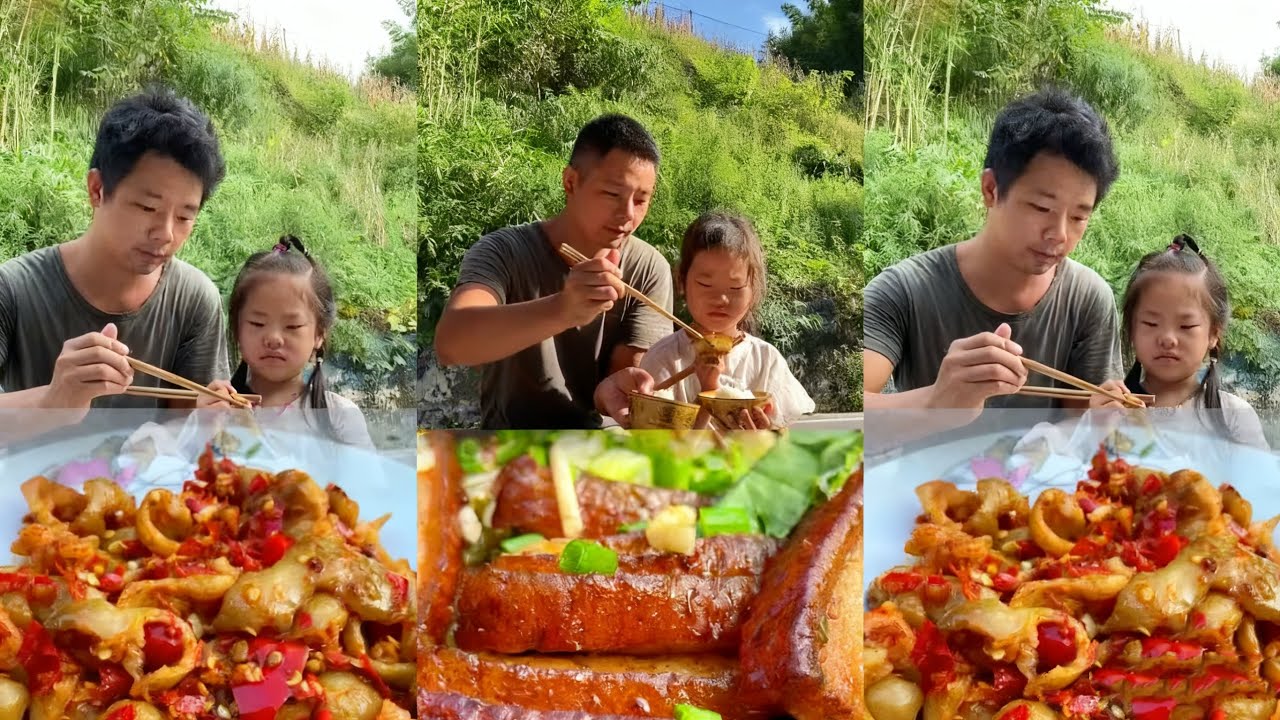 秋季是各種農作物的豐收季，每天都在忙着搶收莊稼，此時 女兒扮演起了女主人都角色。#food #大熱門 #簡單人生 #我的鄉村生活