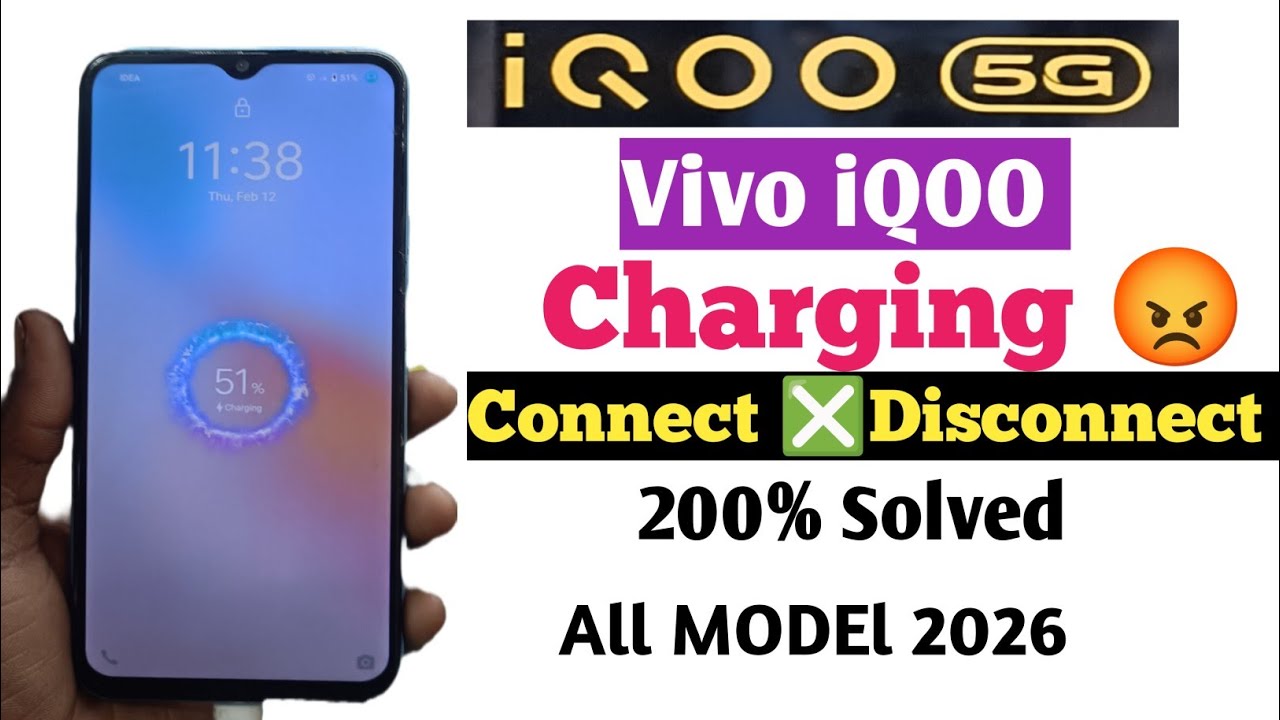 Vivo IQOO charging connect disconnect problem solution | mobile charging connect disconnect problem 