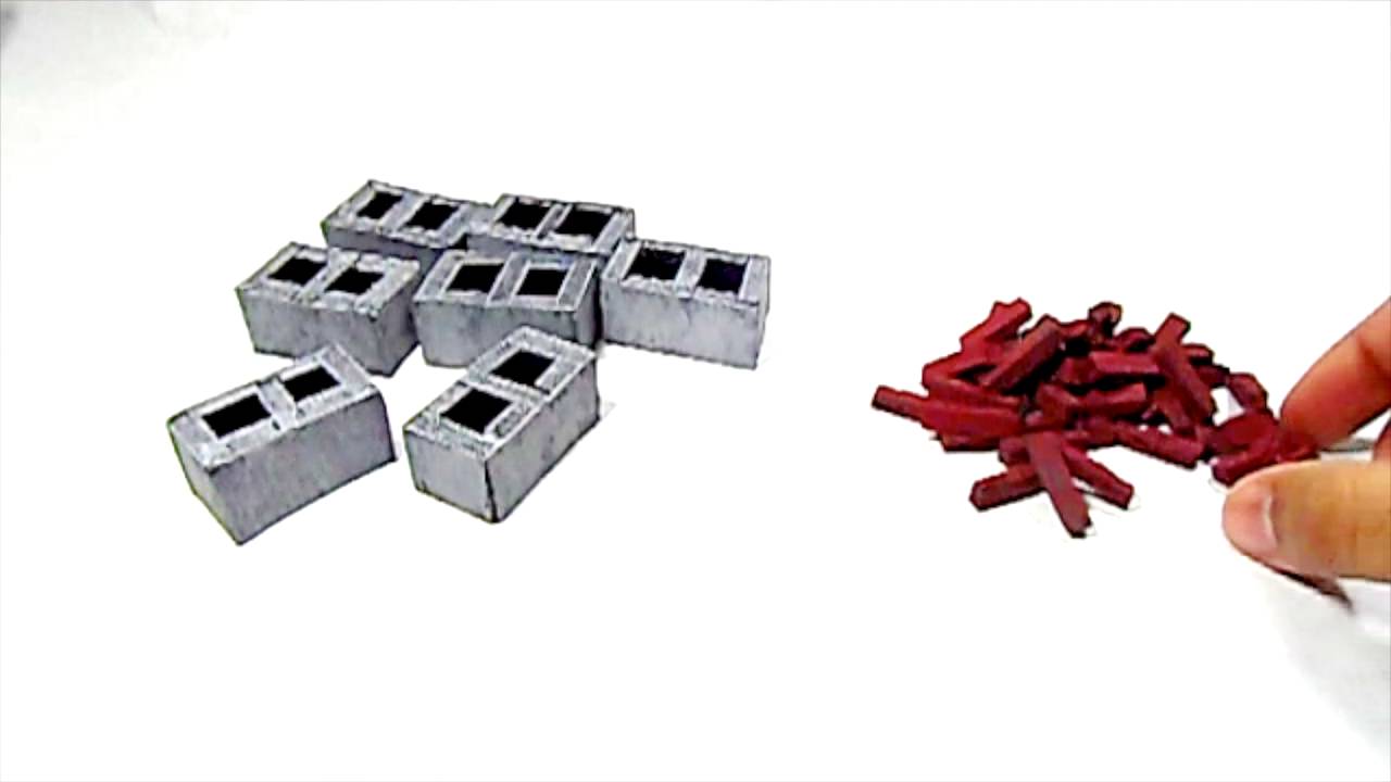Tutorial: 1:12 Scale Cinderblocks And Bricks