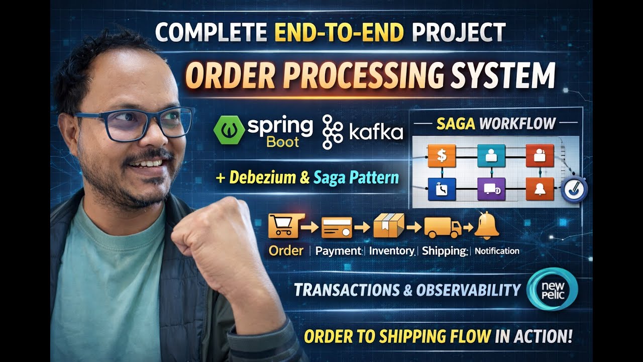 Day14(Final Day) | Building Event Driven Project (Order Processing, Saga Pattern) Newrelic