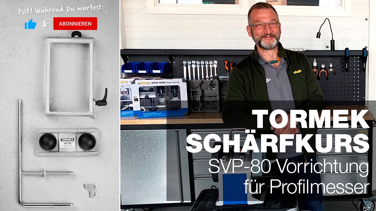 SVP-80 Vorrichtung für Profilmesser | Teil 11 | Tormek Live-Schärfkurs