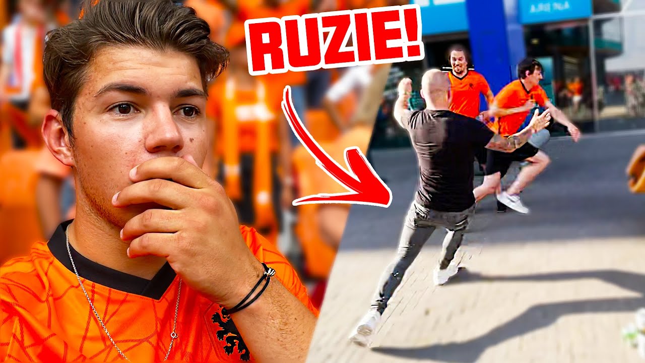 IN HET STADION NEDERLANDS ELFTAL KIJKEN & RUZIE VOOR DE WEDSTRIJD! 😳