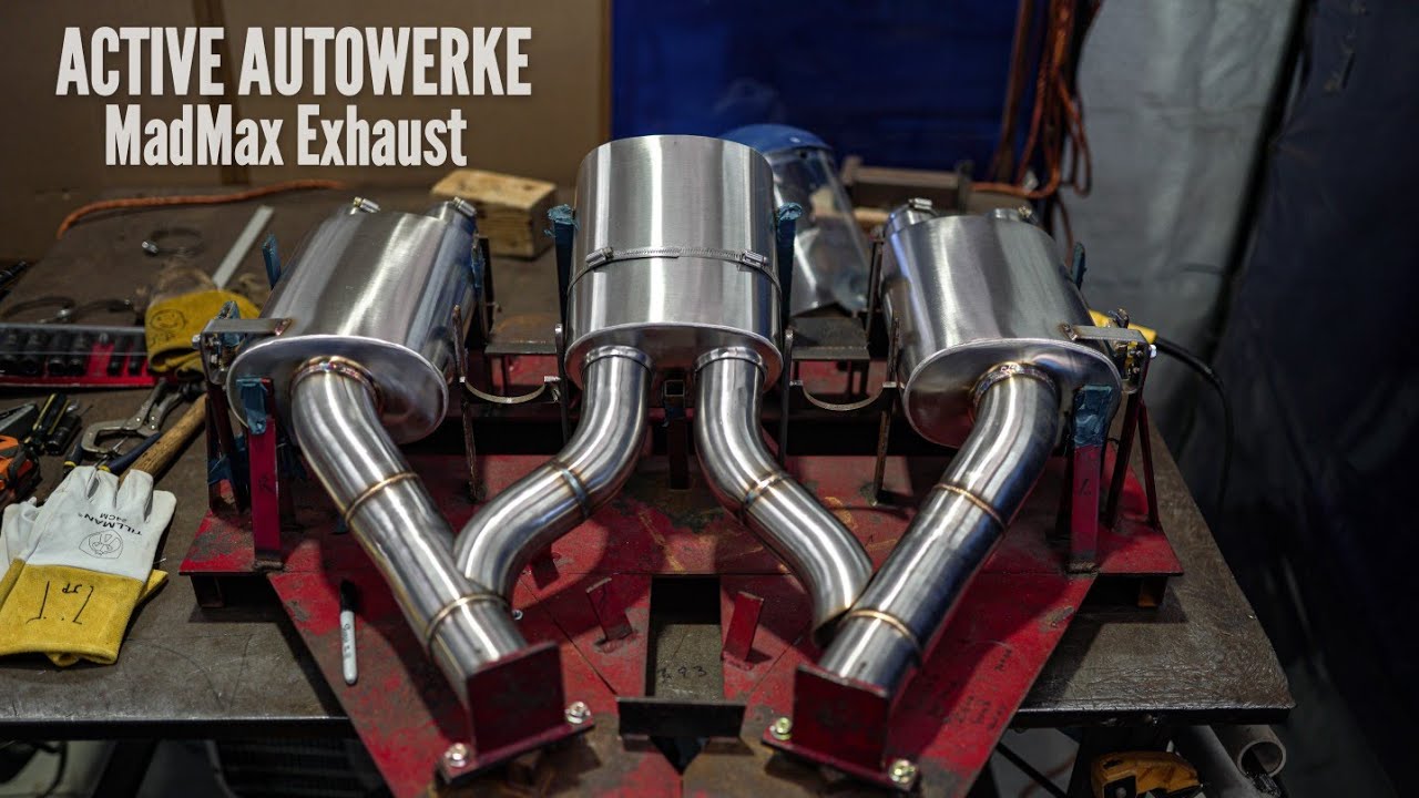 Active Autowerke Equal Length Midpipe + MADMAX VS M3cs Stock Muffler