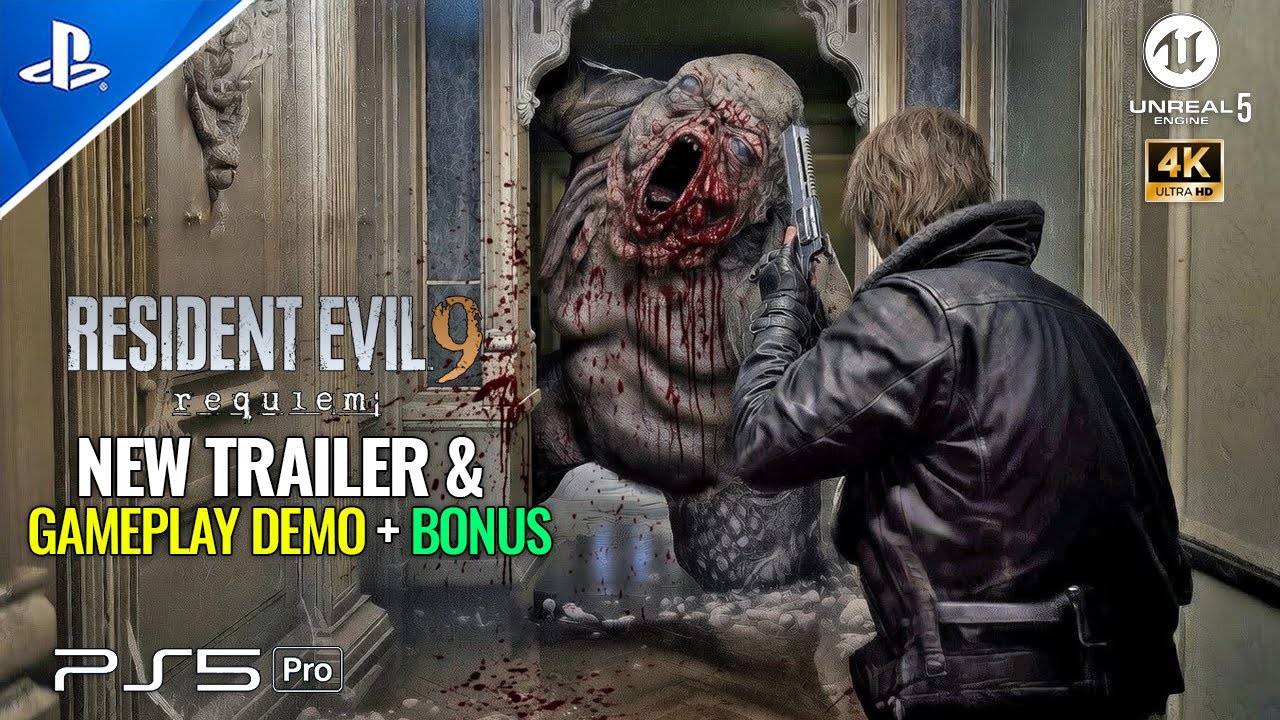 RESIDENT EVIL 9 REQUIEM - NEW GAMEPLAY DEMO & ALL TRAILERS | Leon Story 2026 | SHOWCASE + BONUS (4K)