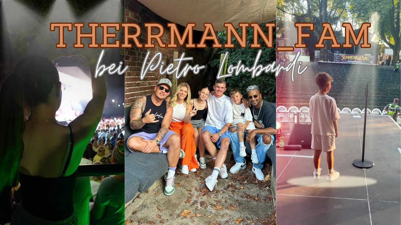 WIR STEHEN AUF DER GROßEN BÜHNE BEI PIETRO LOMBARDI 🤩😎 | THERRMANN_FAM