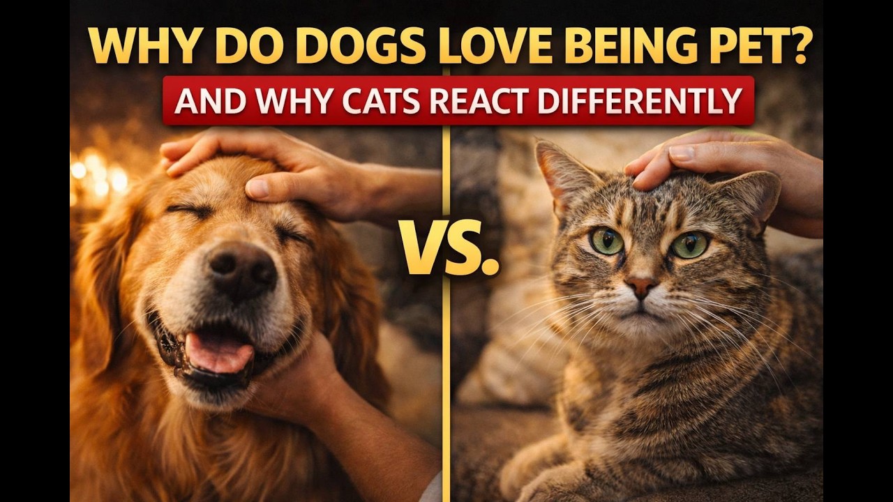 🐶🐱 Почему собаки любят, когда их гладят? (И почему кошки реагируют иначе)