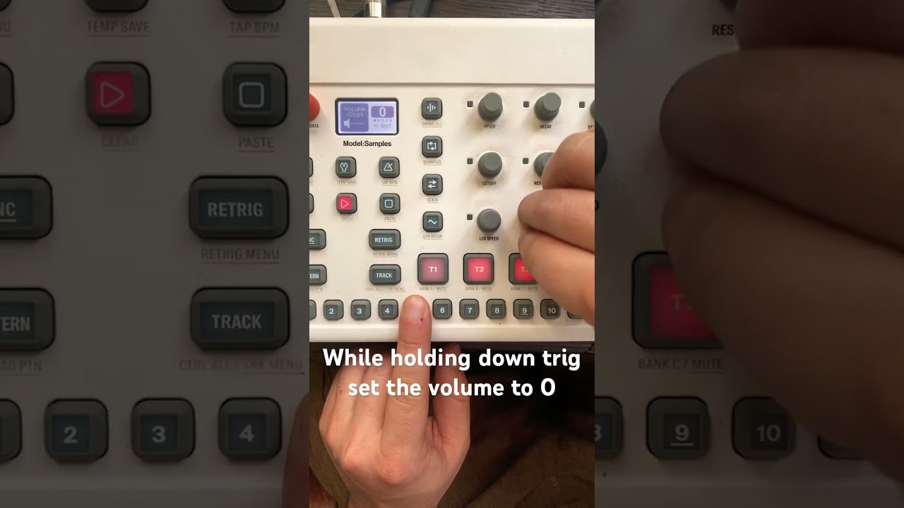 How to choke an open hat on elektron Model:Samples #modelcycles #modelsamples