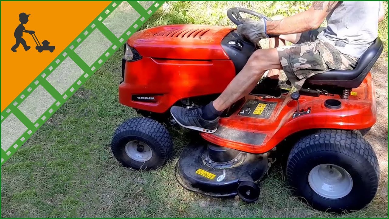 MTD SMART RG 145 Ride-on mower - side discharge - Customer's operating video