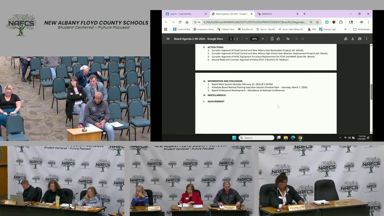 NAFCS School Board - 02/09/2026