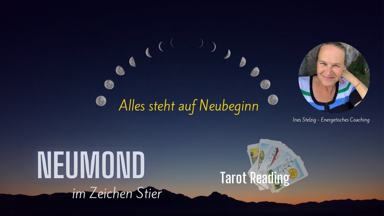 Neumond Reading 🌑 im Zeichen Stier ♉️ Alles steht auf Neubeginn 🚀#tarotreading #neumond