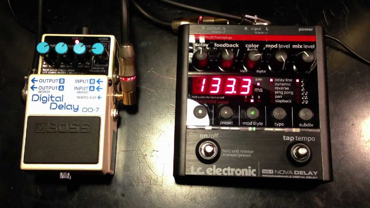 Boss DD7 vs TC Electronic Nova Delay
