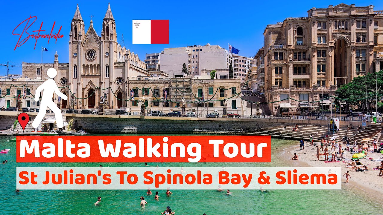Malta Walking Tour St Julian's Spinola Bay Sliema