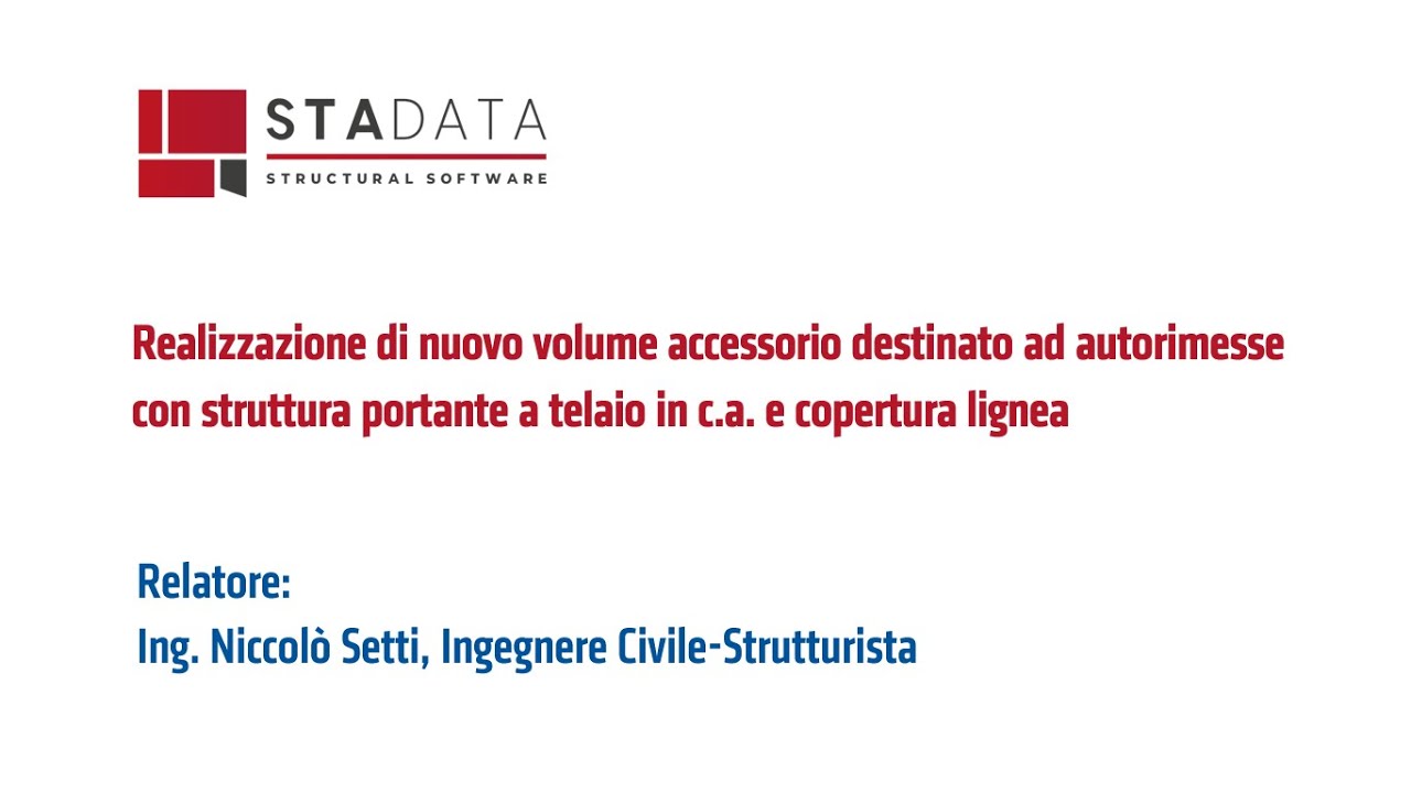 Realizzazione di volume accessorio per autorimesse con struttura portante in c.a. e copertura lignea