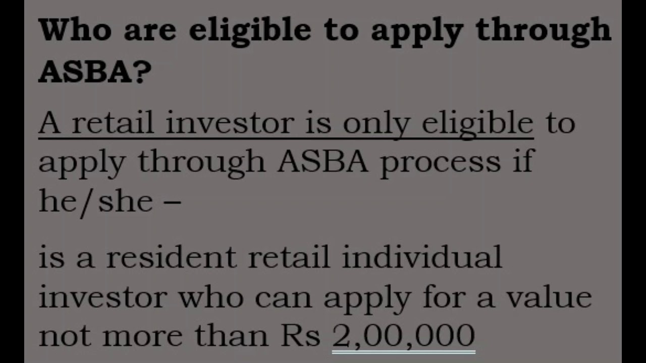 What is ASBA in IPO process and BHIM-UPI in IPO process ?