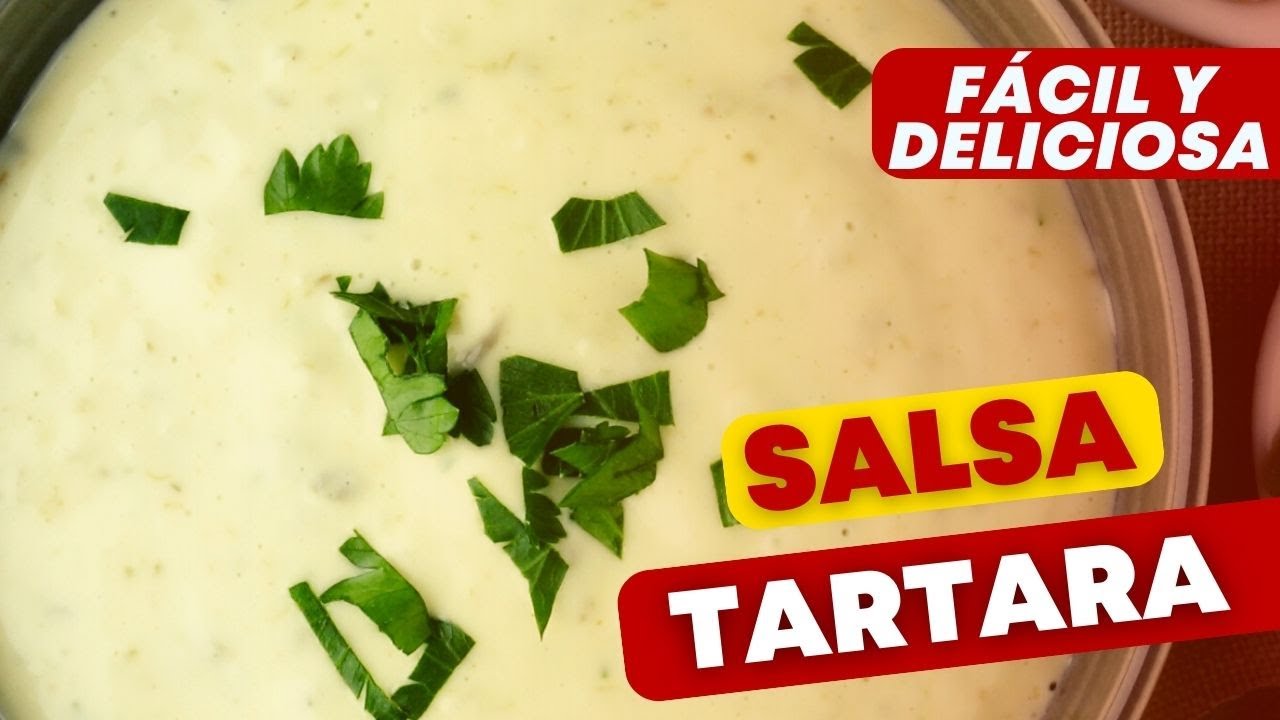 SALSA TARTARA✅ Como hacer SALSA TARTARA CASERA PARA COMIDAS RAPIDAS